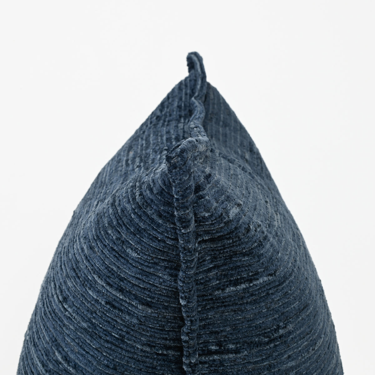 Ruffled Indigo - Velvet Cushion - 40 X 60
