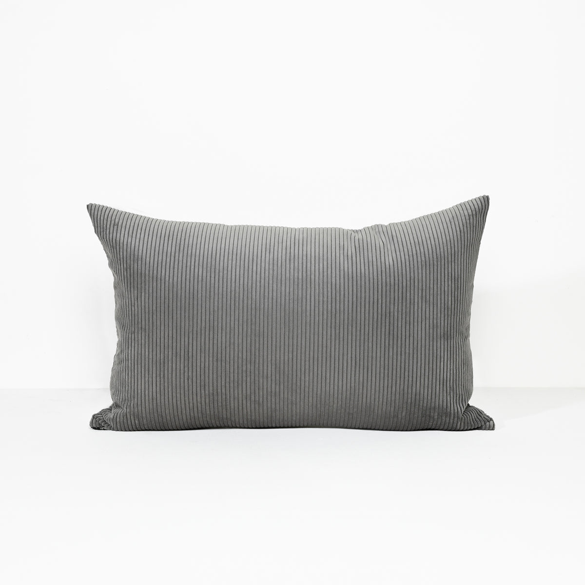 Grey - Cord Cushion - 40 x 60
