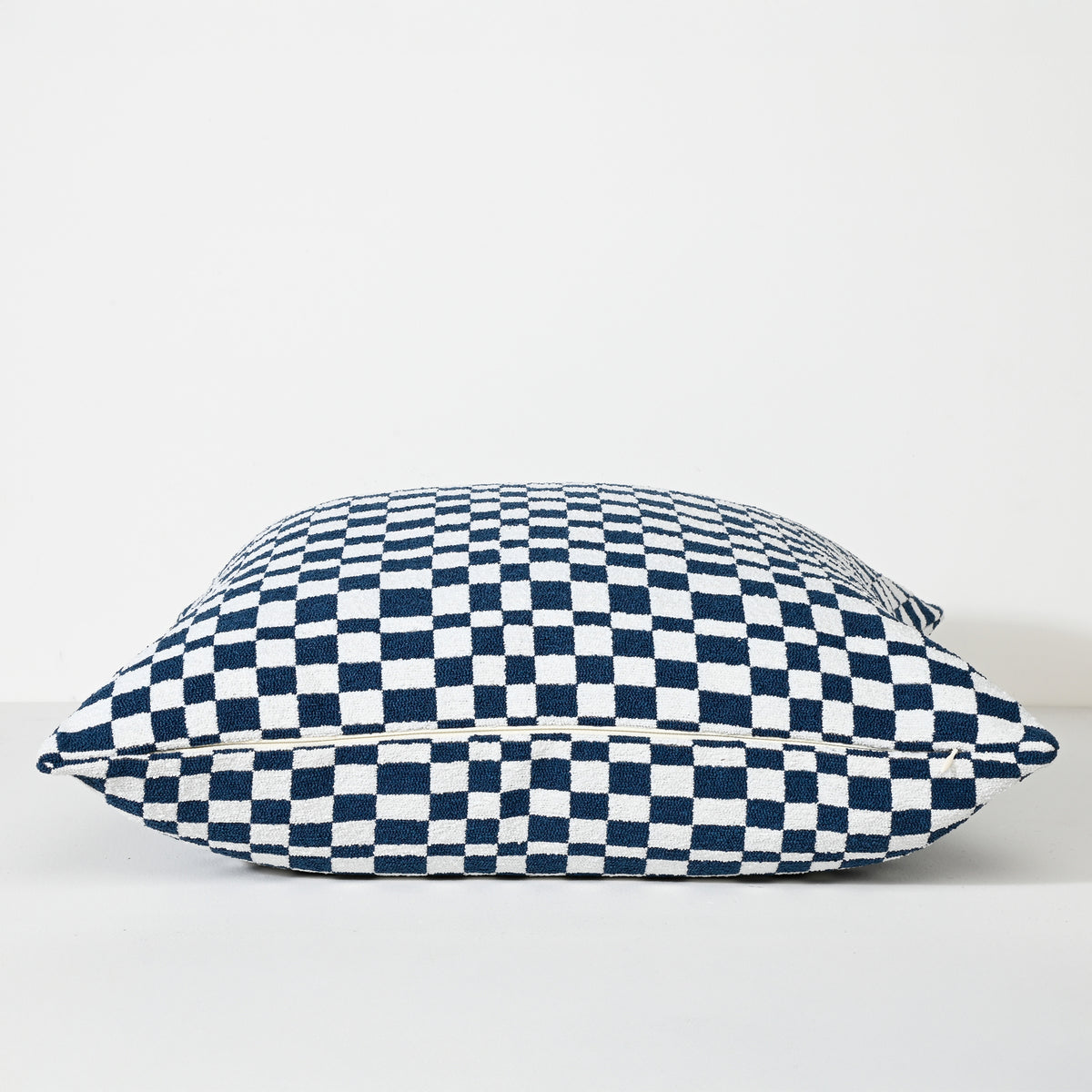 Blocks In Blue - Fabric Cushion - 55 X 55