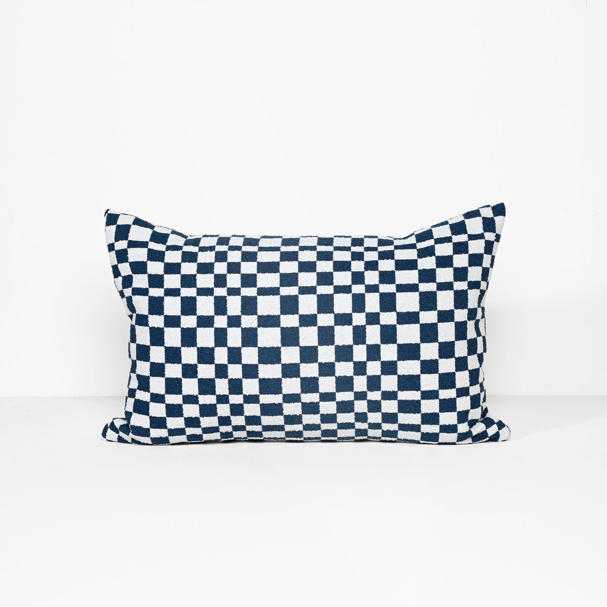 Blocks In Blue - Fabric Cushion - 40  X 60