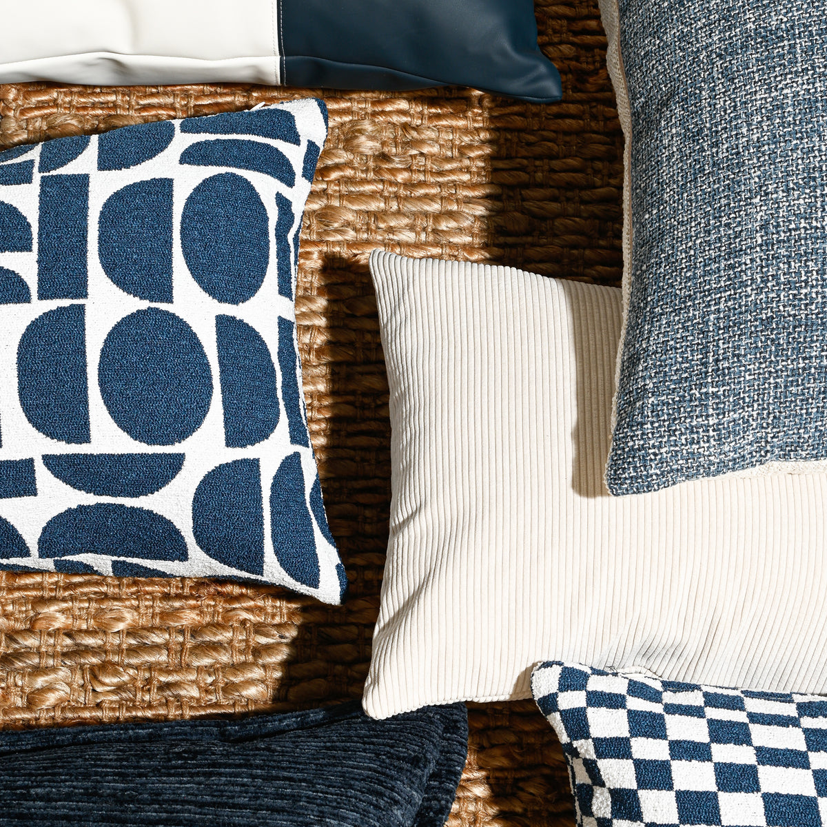 Ocean Texture - Fabric Cushion - 40 X 60