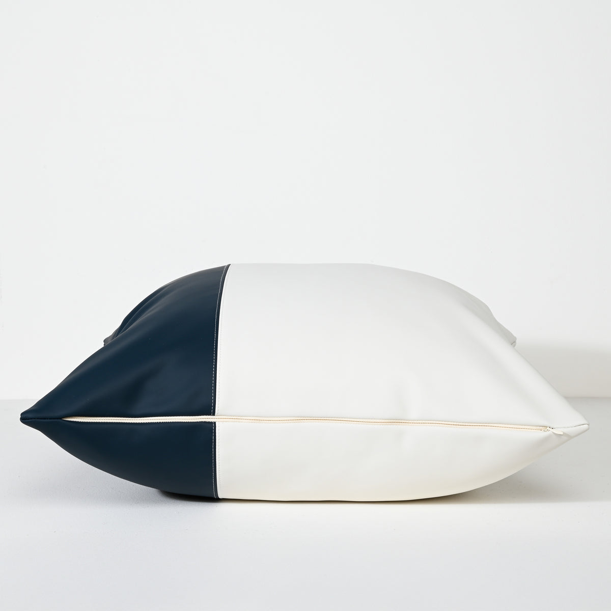 Nautical Smooth White - Vinyl Cushion - 55 X 55