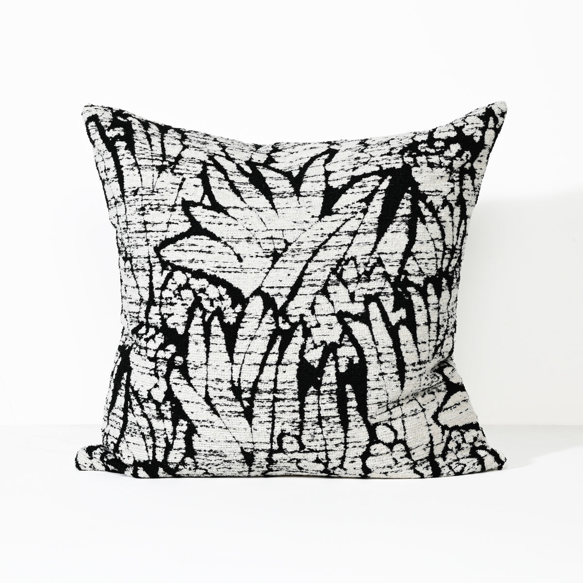Black Palm - Fabric Cushion - 55 X 55