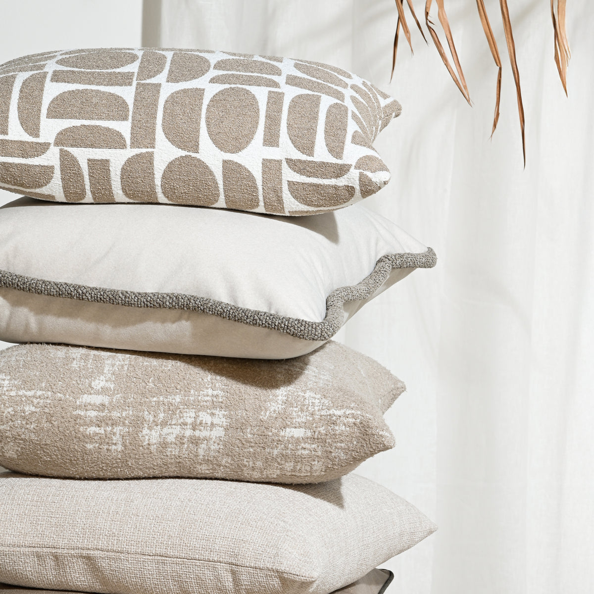 Mushroom Pop - Fabric Cushion - 55 X 55