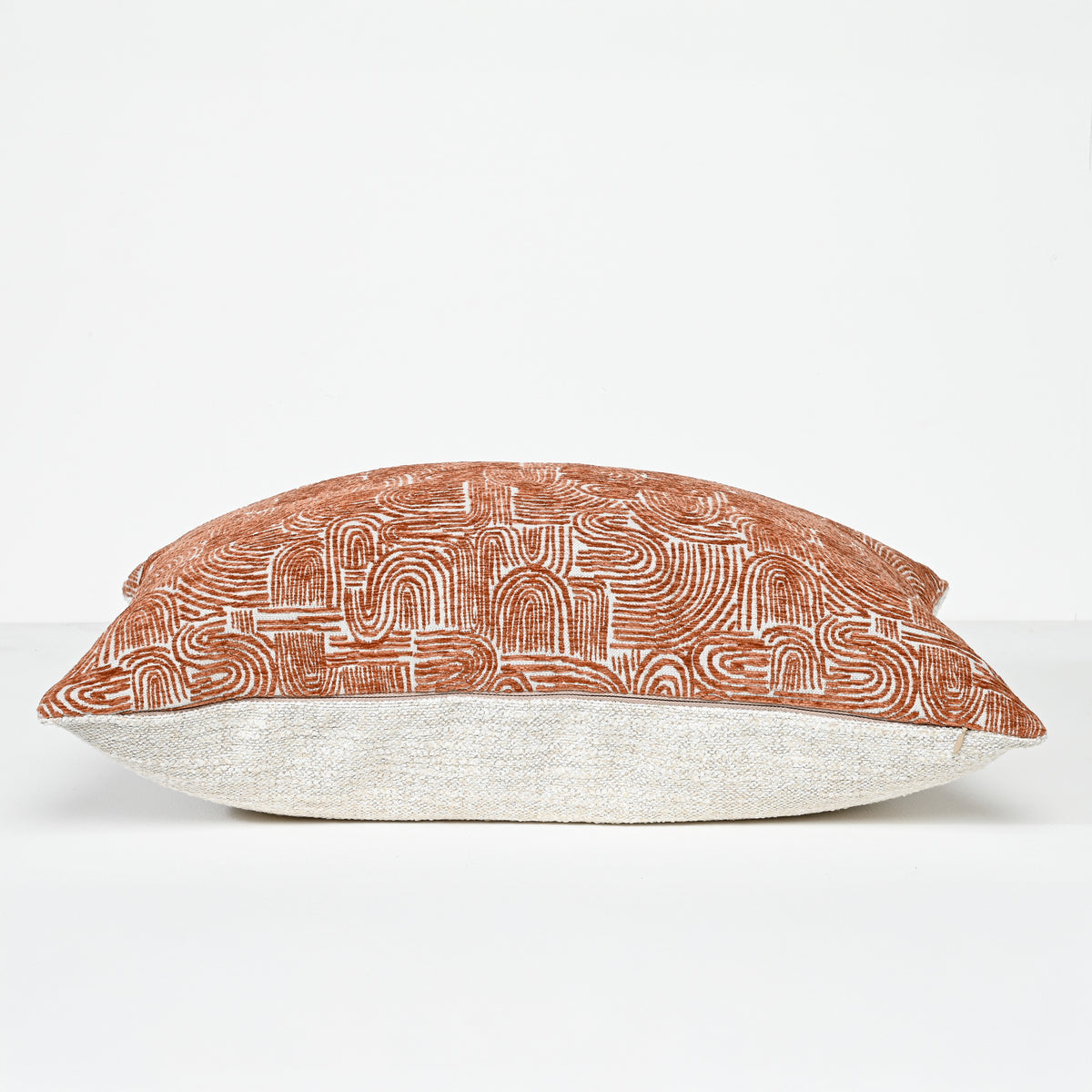 Rusted Swirl - Fabric Cushion - 55 X 55
